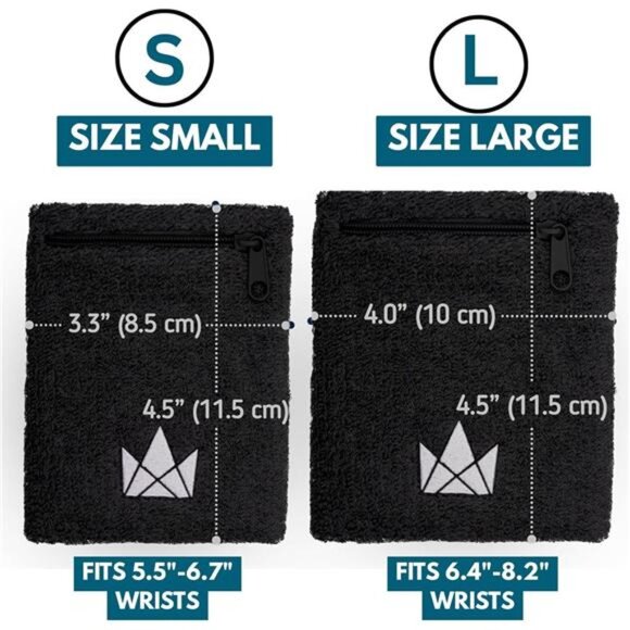 The Friendly Swede Wrist Wallets for Men & Women — Wristband Pocket with Zipper - Picture 6 of 7